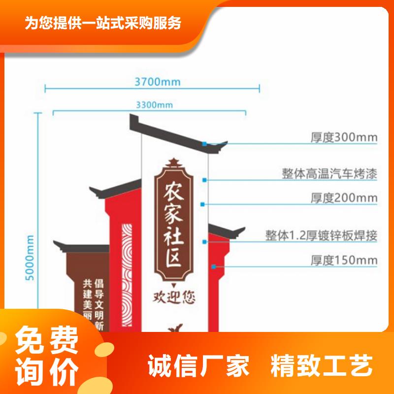 美丽乡村入口标识牌批发细节之处更加用心