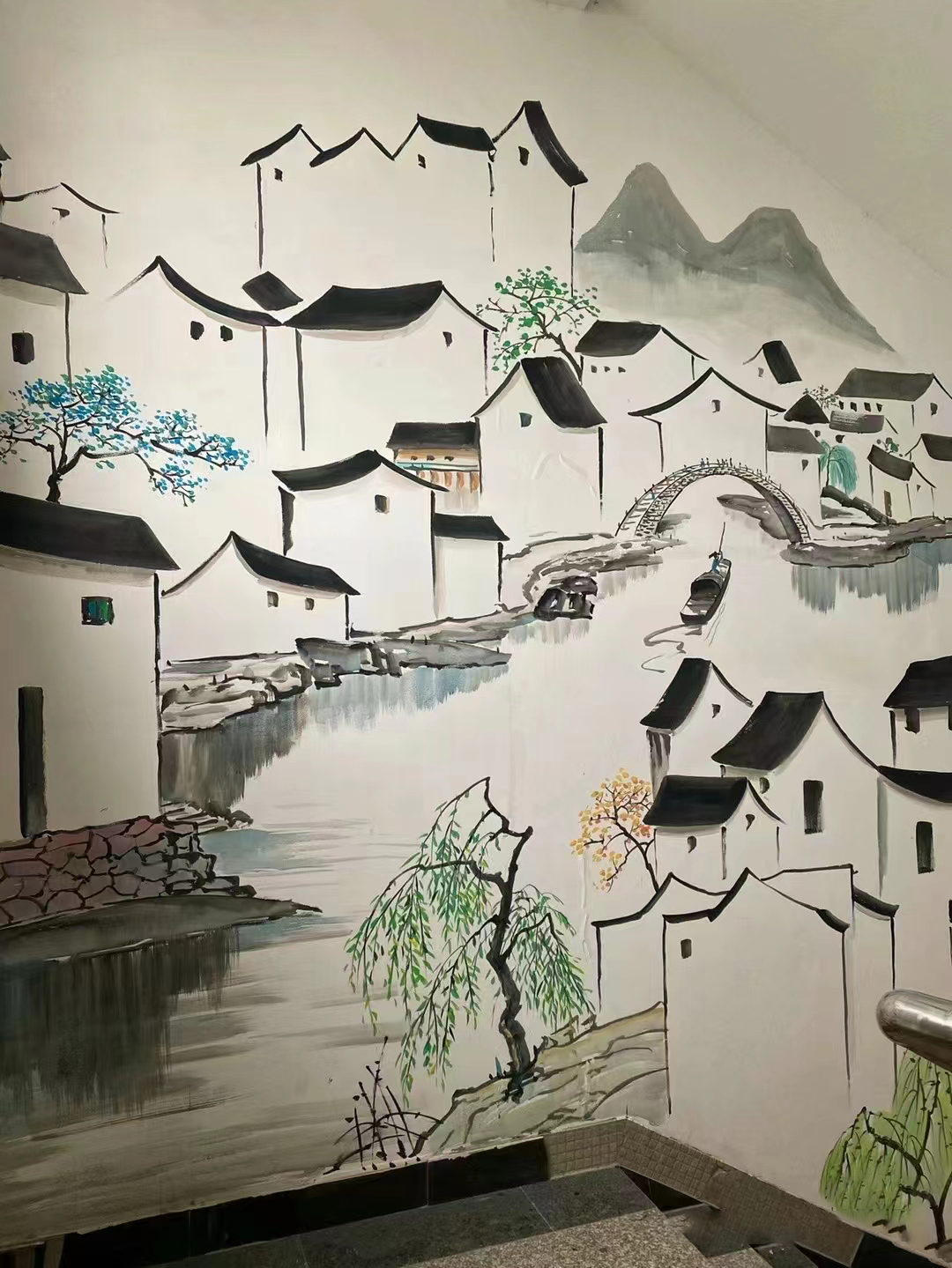 外墙彩绘手绘墙绘画涂鸦工作室