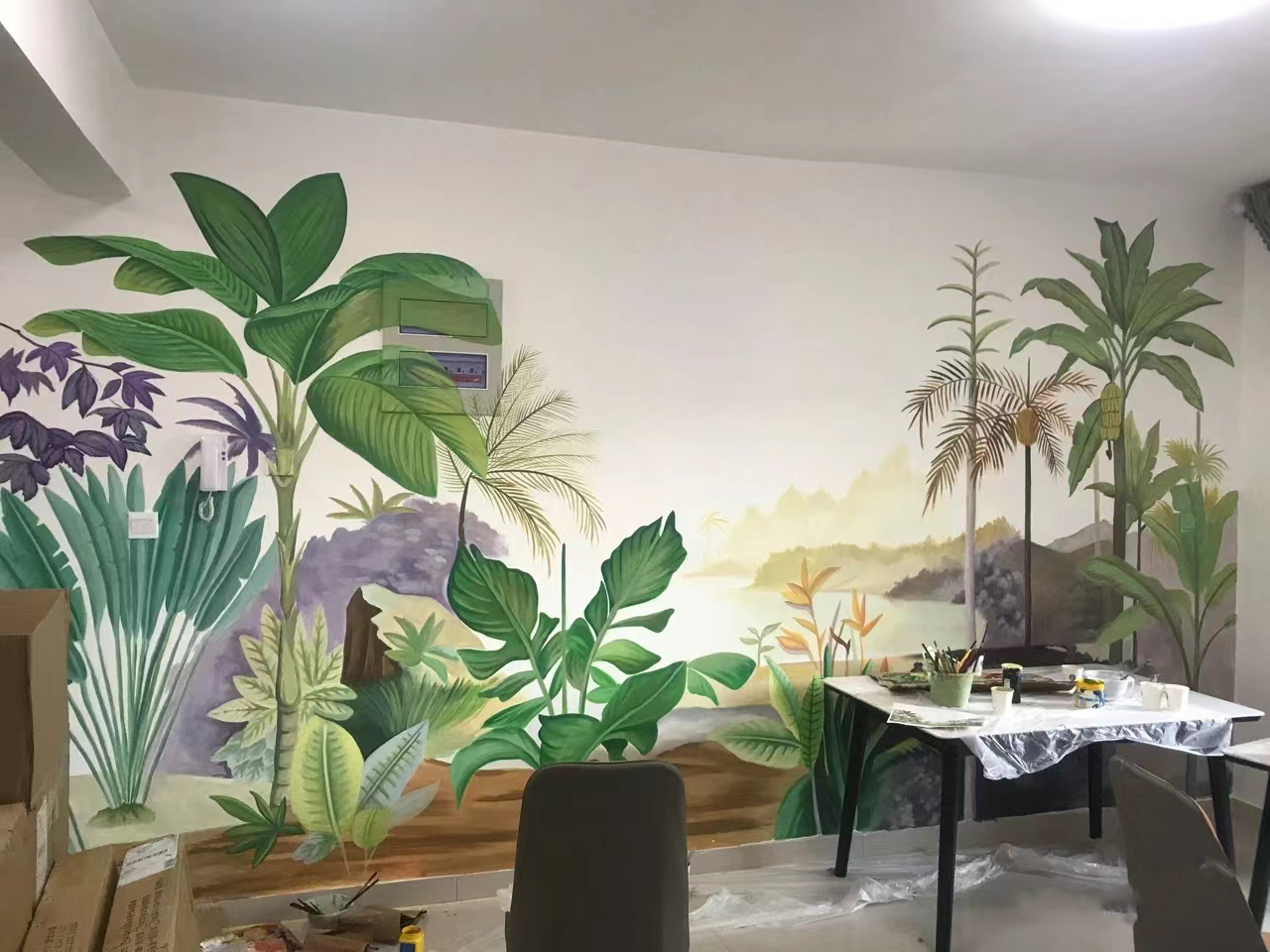 墙体绘画墙面手绘墙工作室